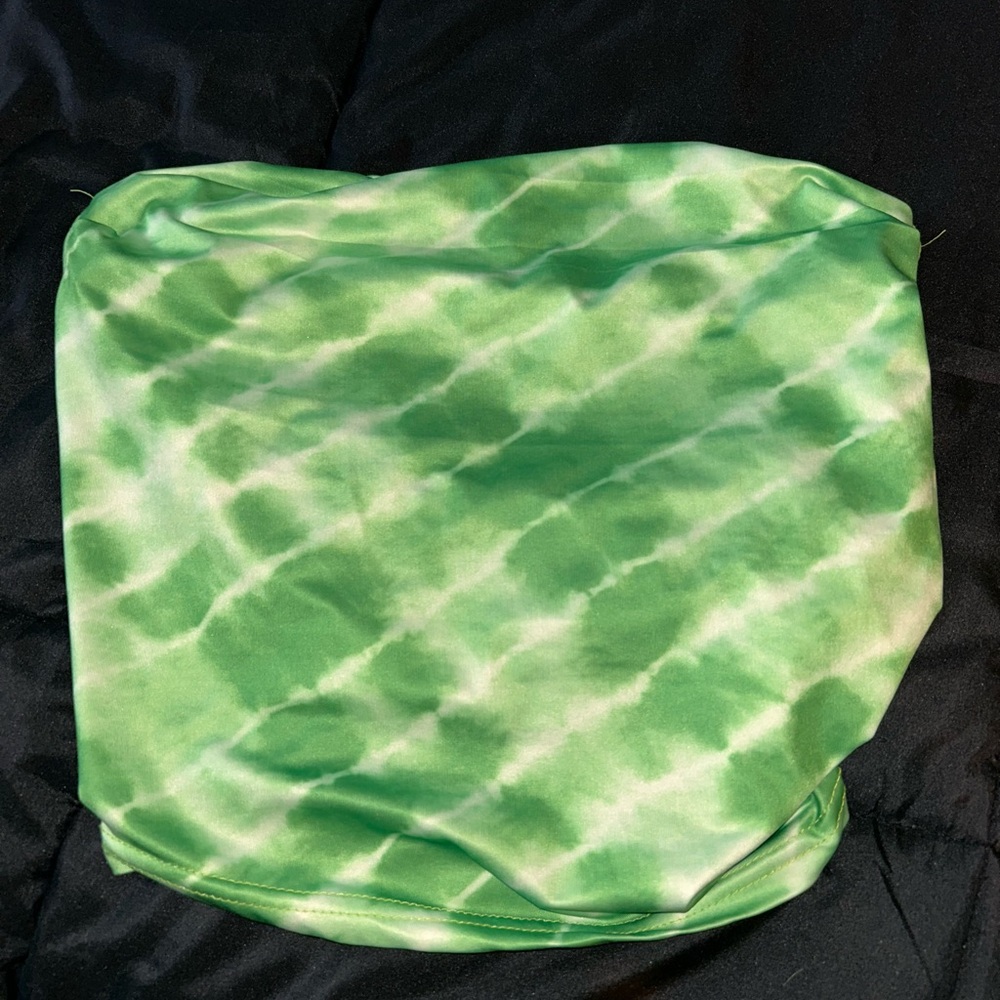 SHEIN Green Satin Top